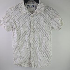 Cactus White Shirt with Blue and Purple Accents